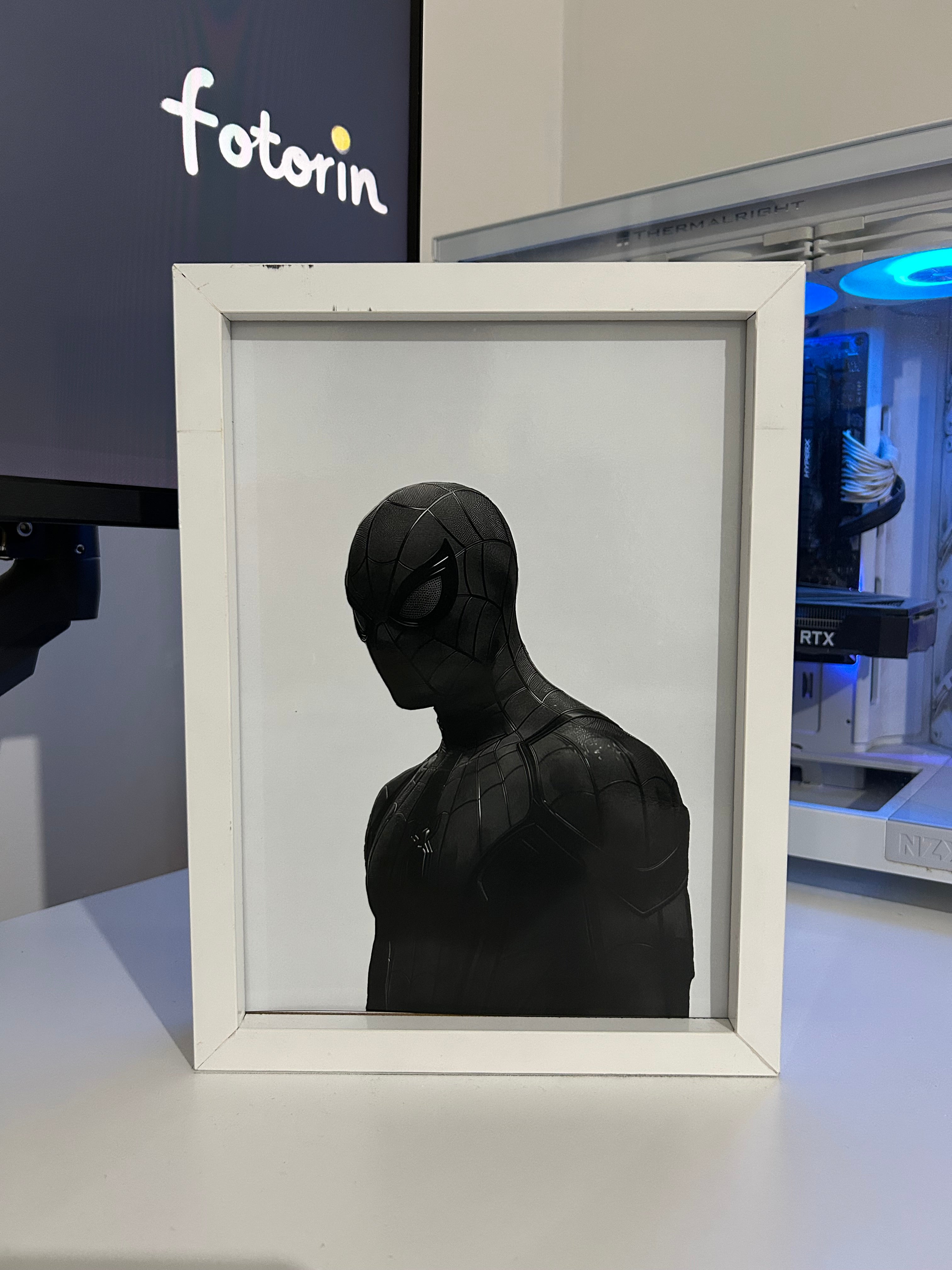 Premium LED Işıklı Tablo - Spider-Man