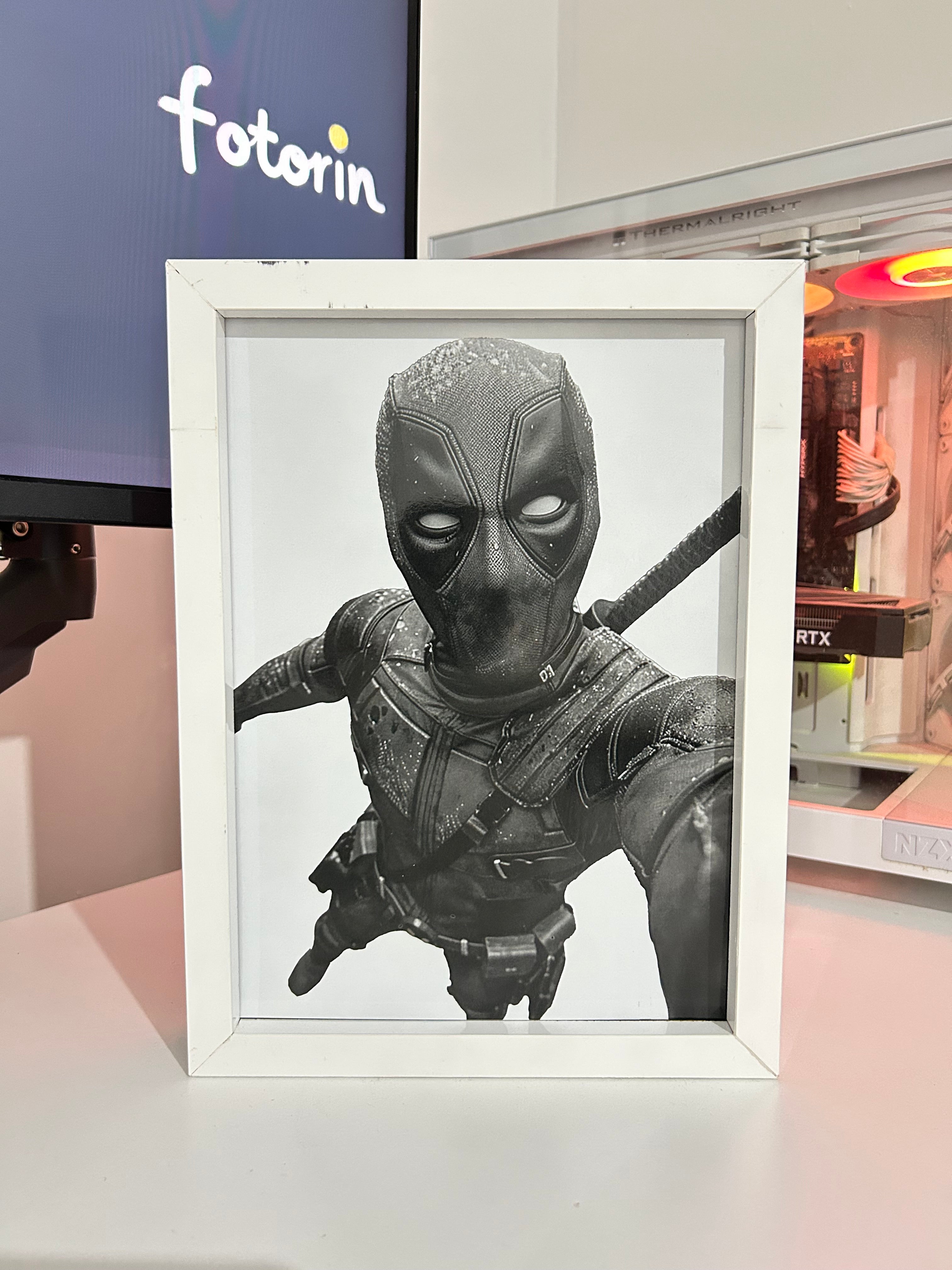 Premium LED Işıklı Tablo - Deadpool