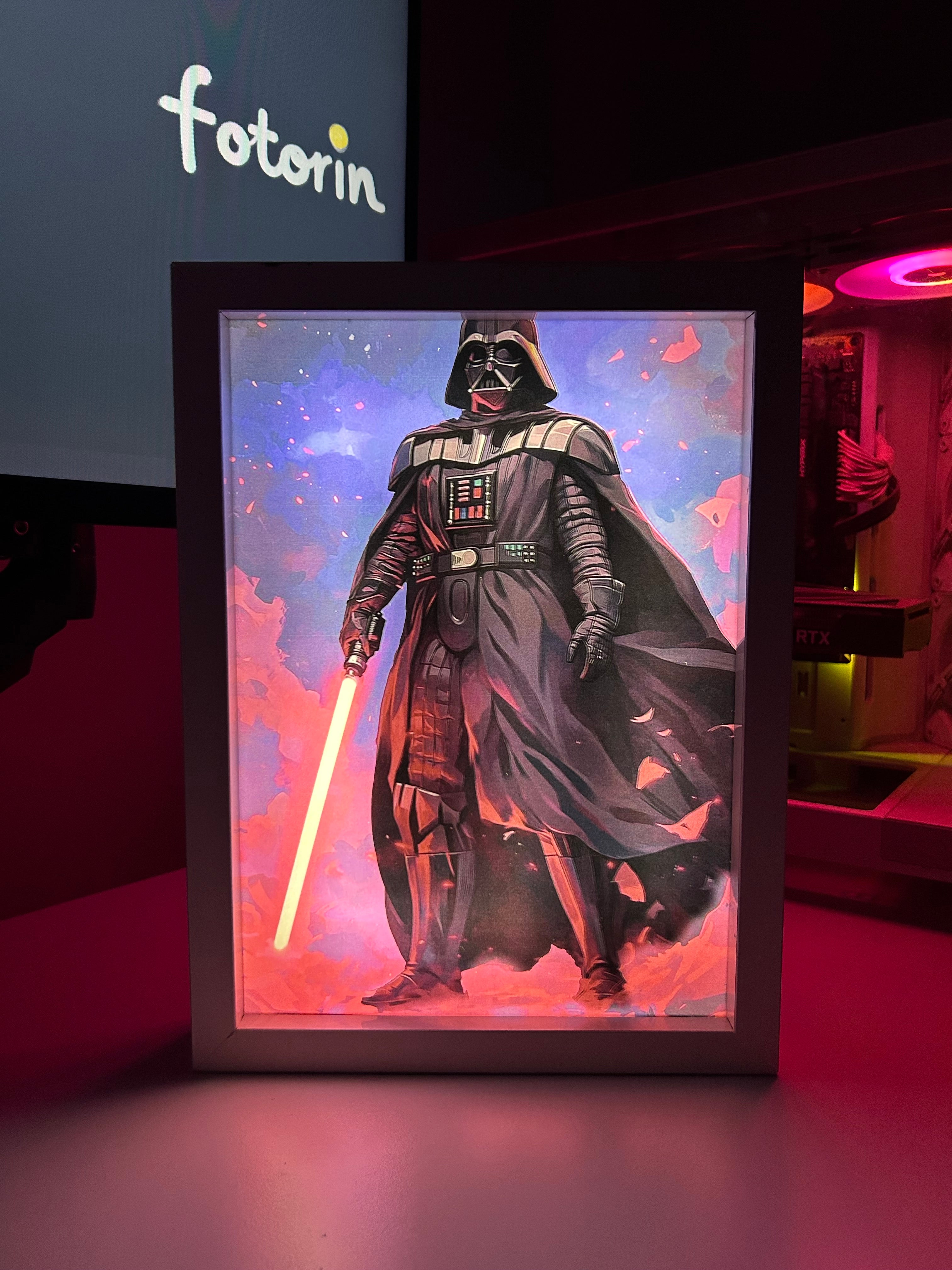 Premium LED Işıklı Tablo - Star Wars