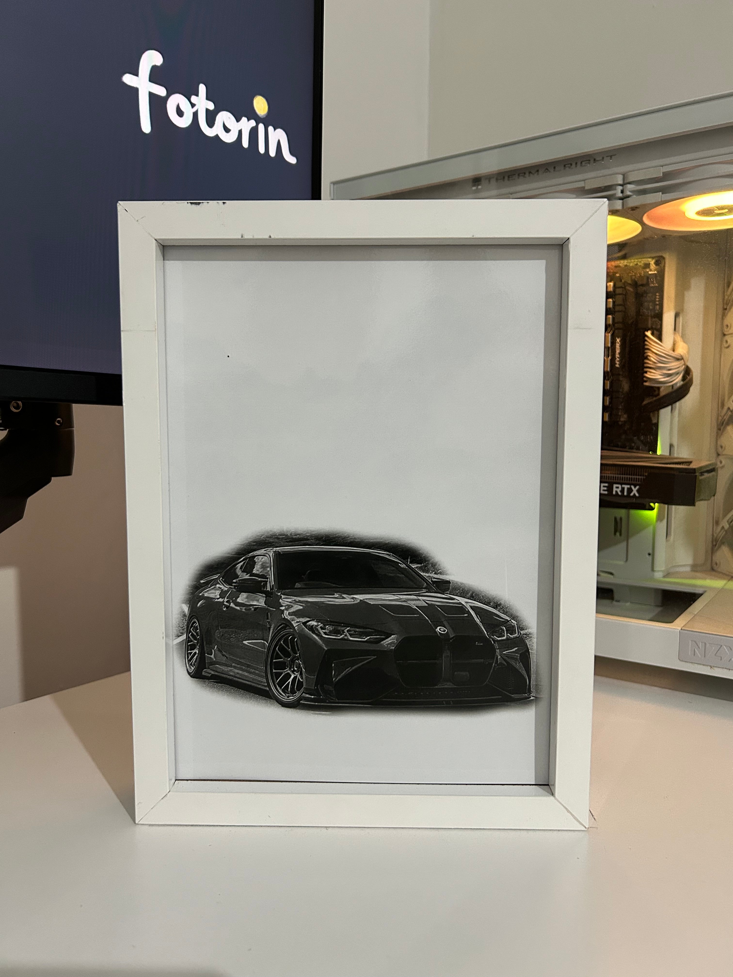 Premium LED Işıklı Tablo - BMW