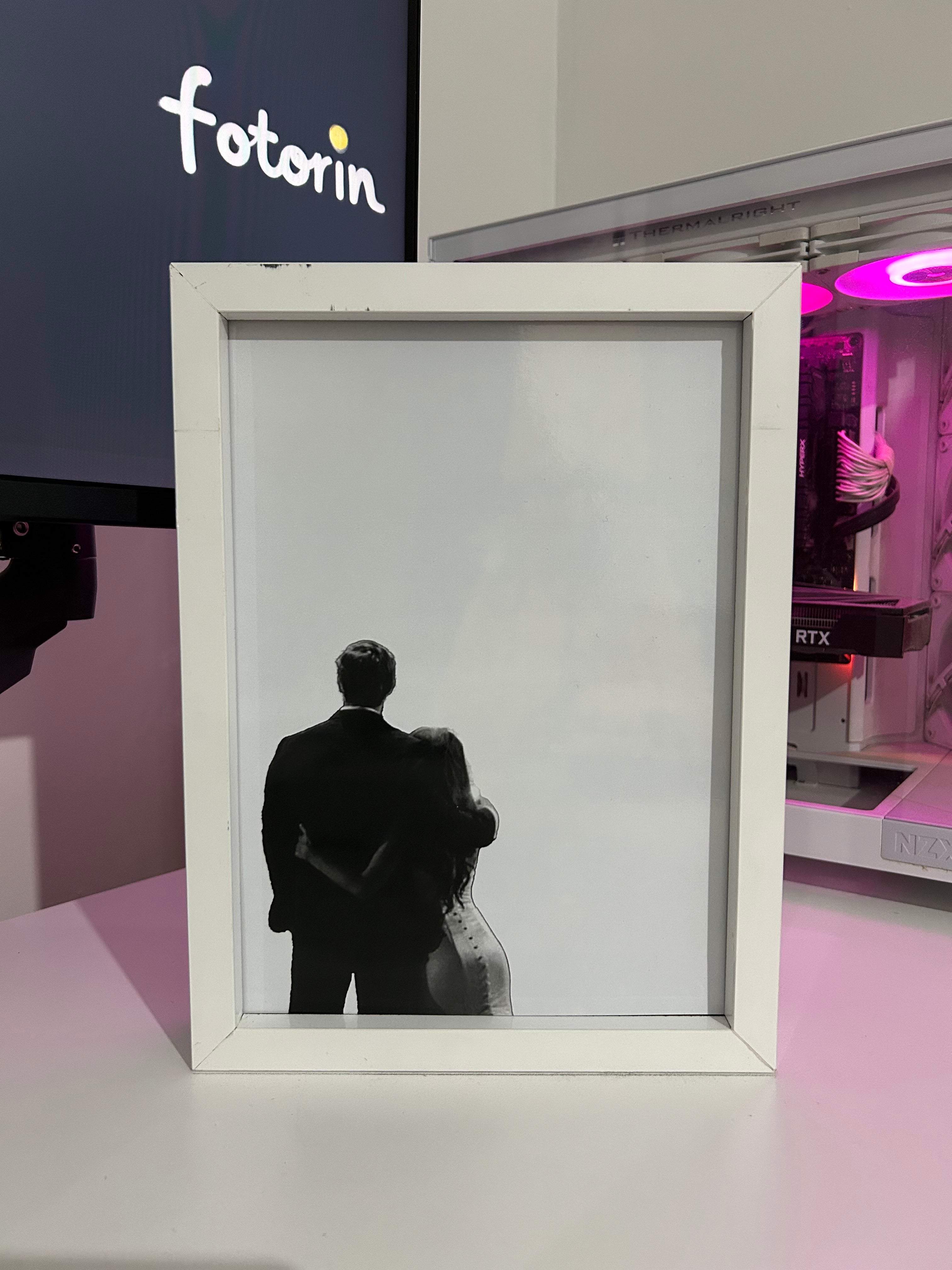 Premium LED Işıklı Tablo - Couple