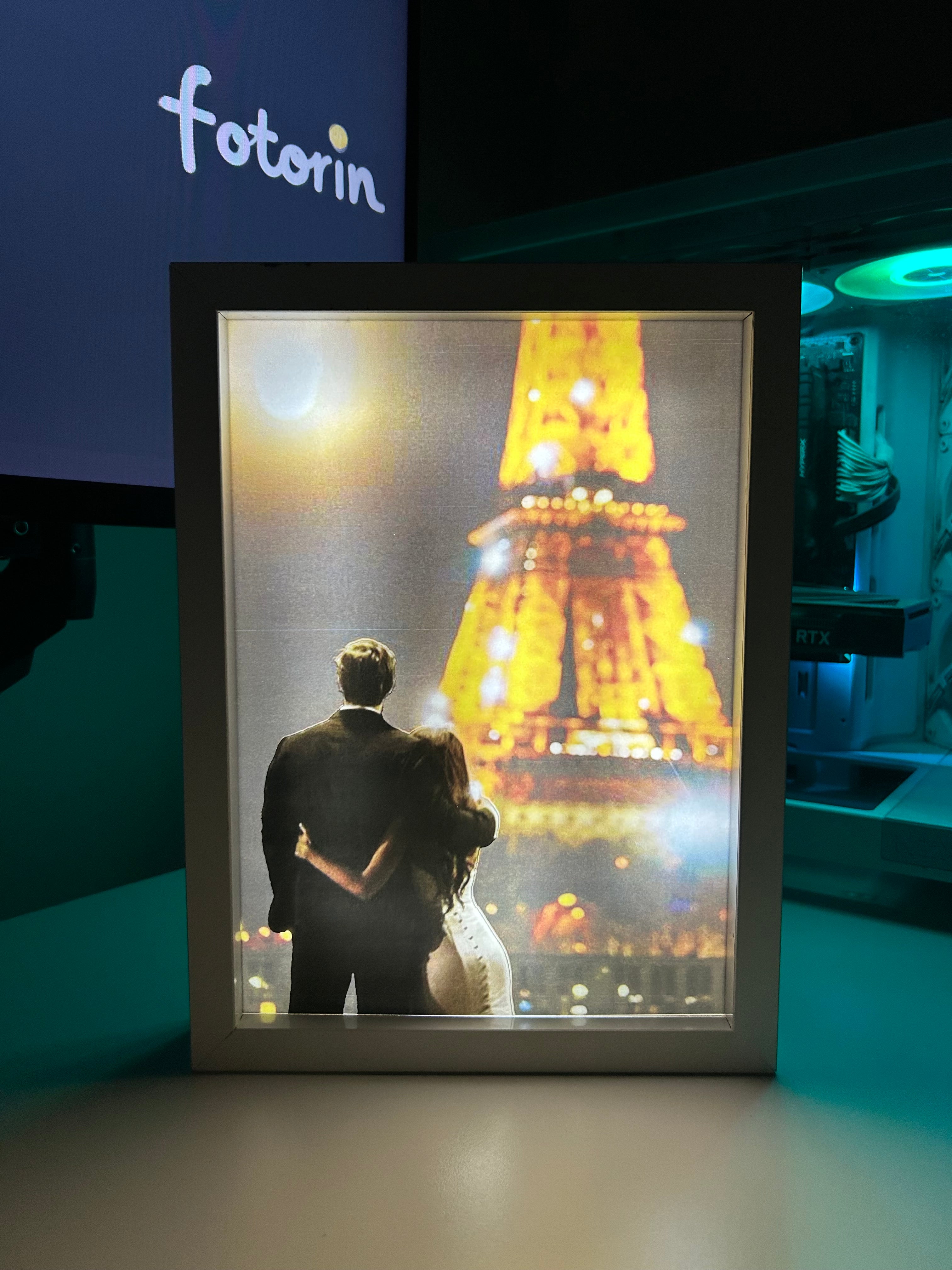 Premium LED Işıklı Tablo - Couple