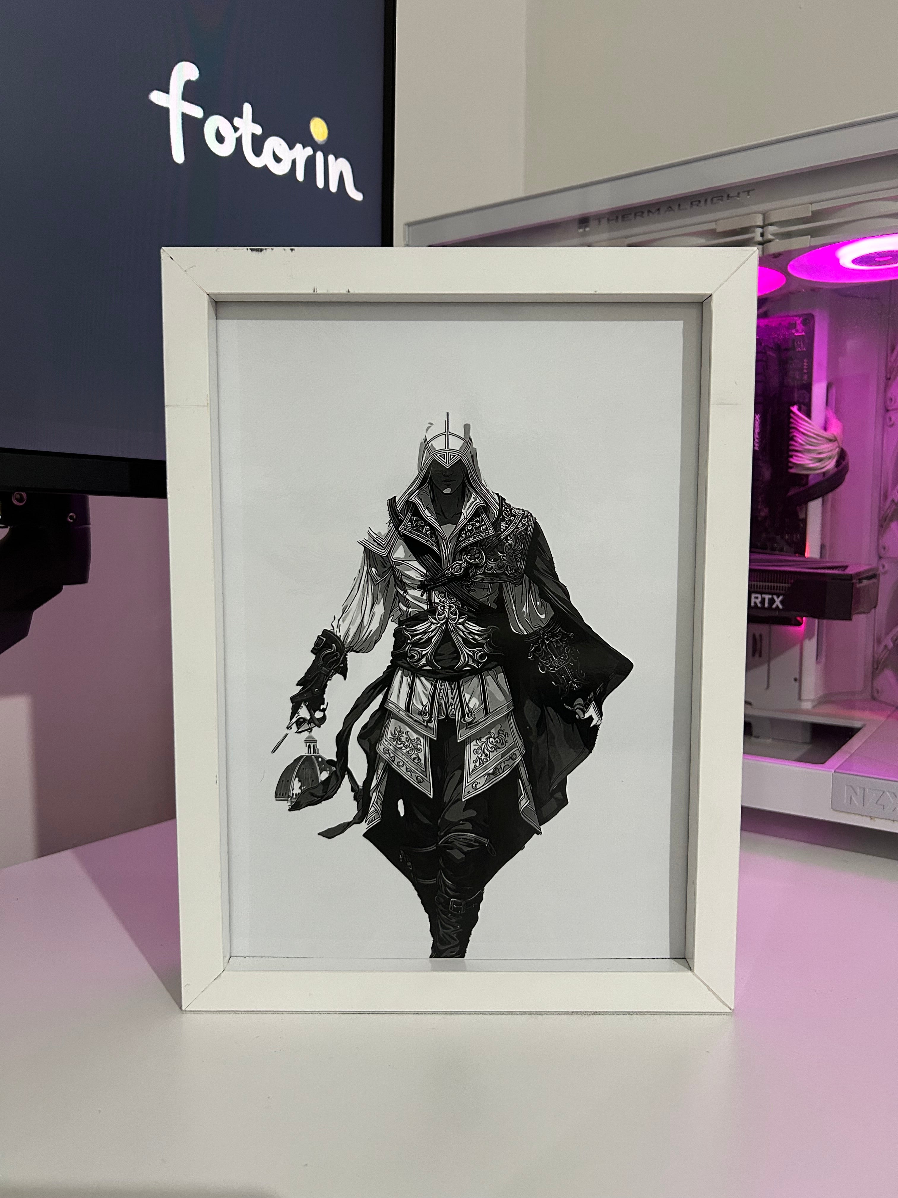 Premium LED Işıklı Tablo - Ezio Auditore da Firenze