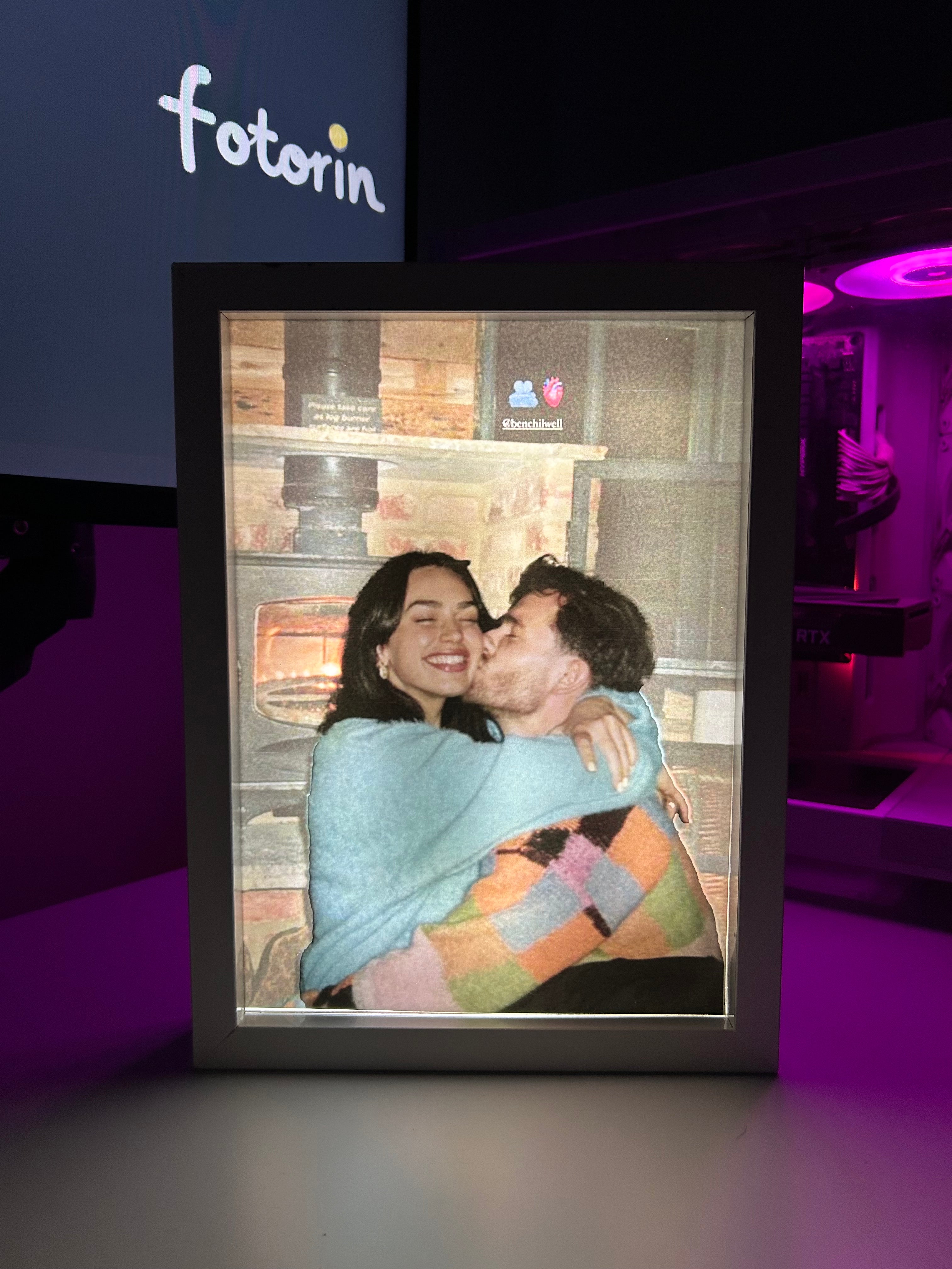 Premium LED Işıklı Tablo - Couple 3