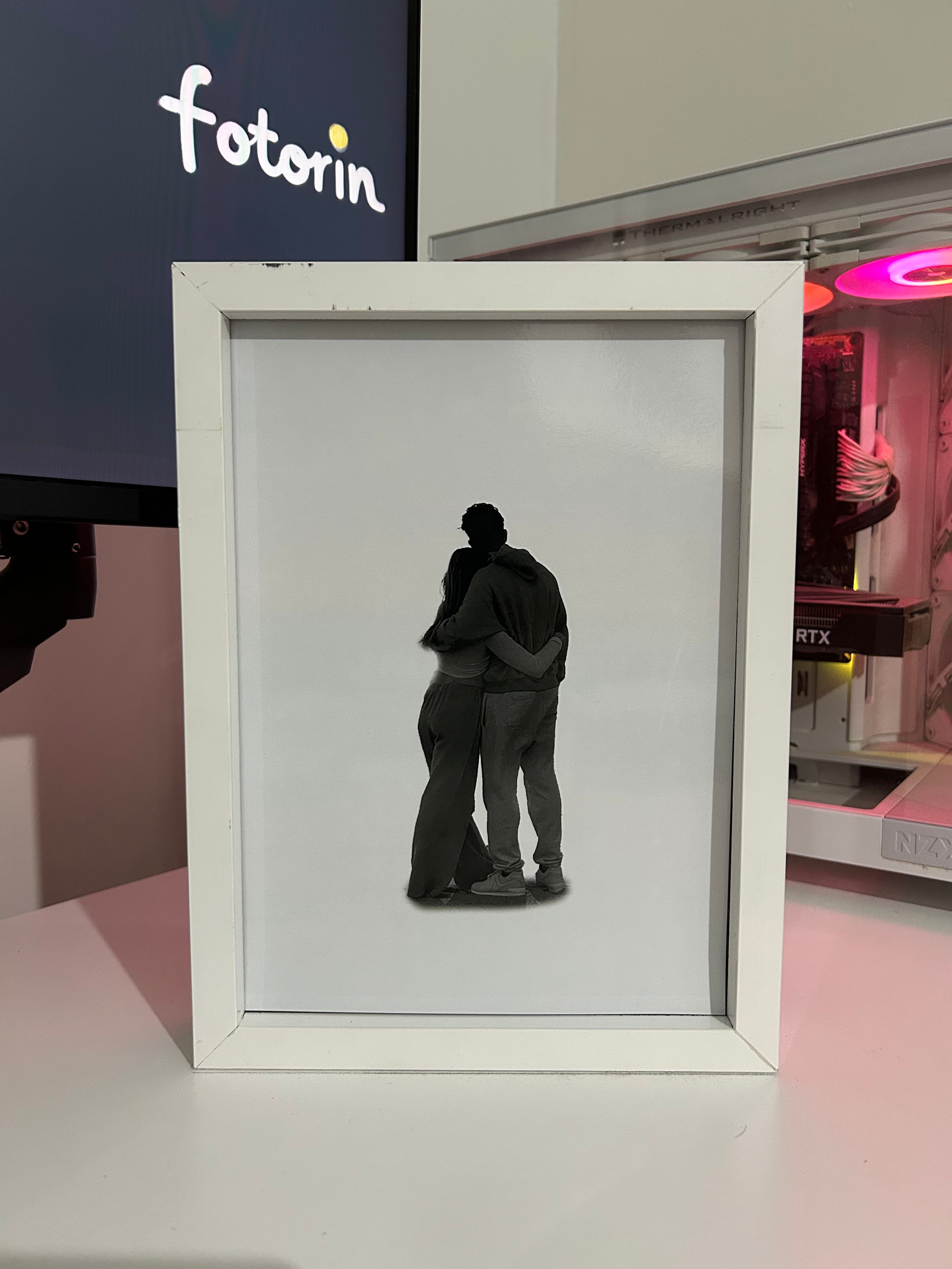 Premium LED Işıklı Tablo - Couple 4