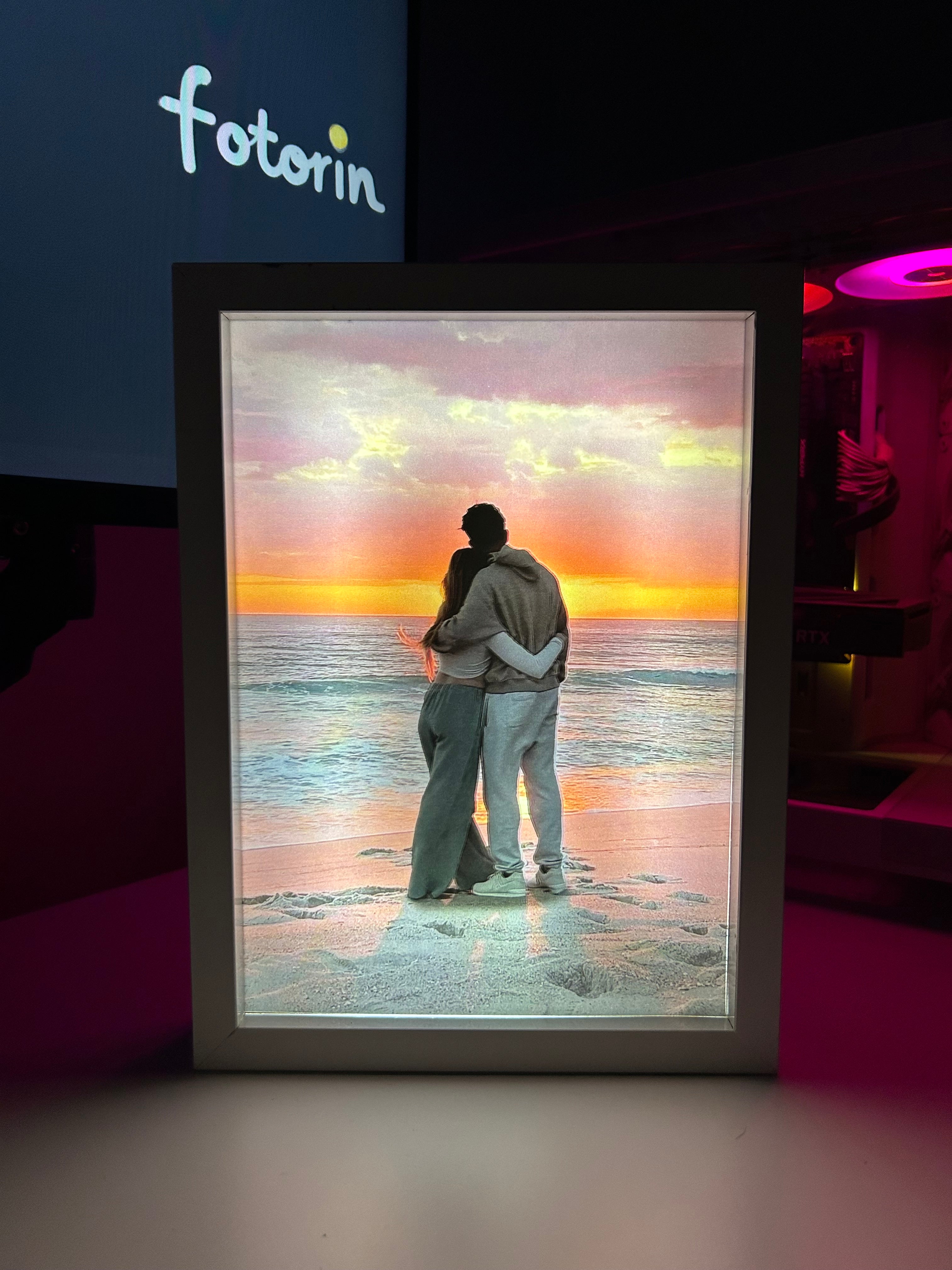 Premium LED Işıklı Tablo - Couple 4