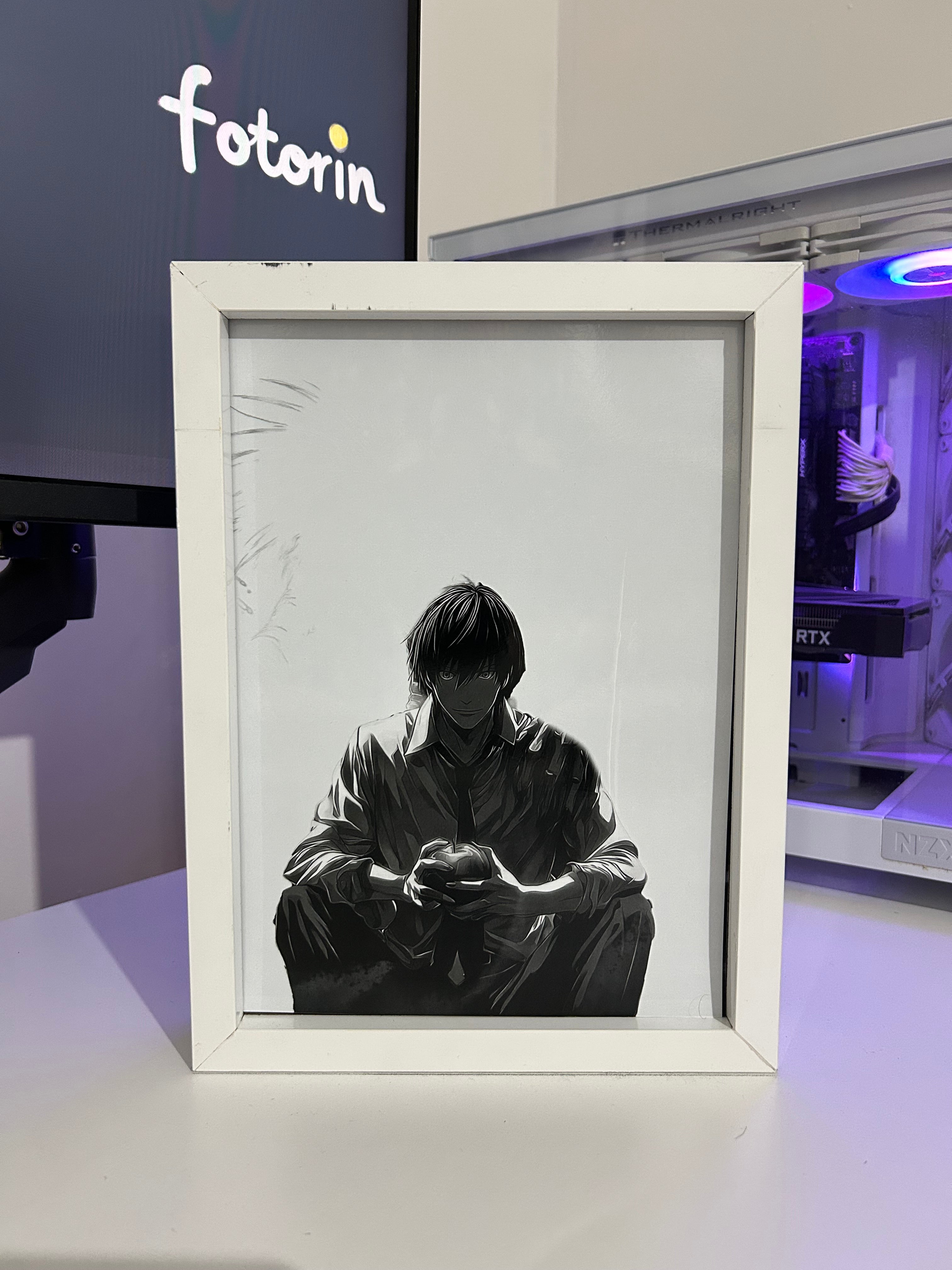 Premium LED Işıklı Tablo - Yagami Light