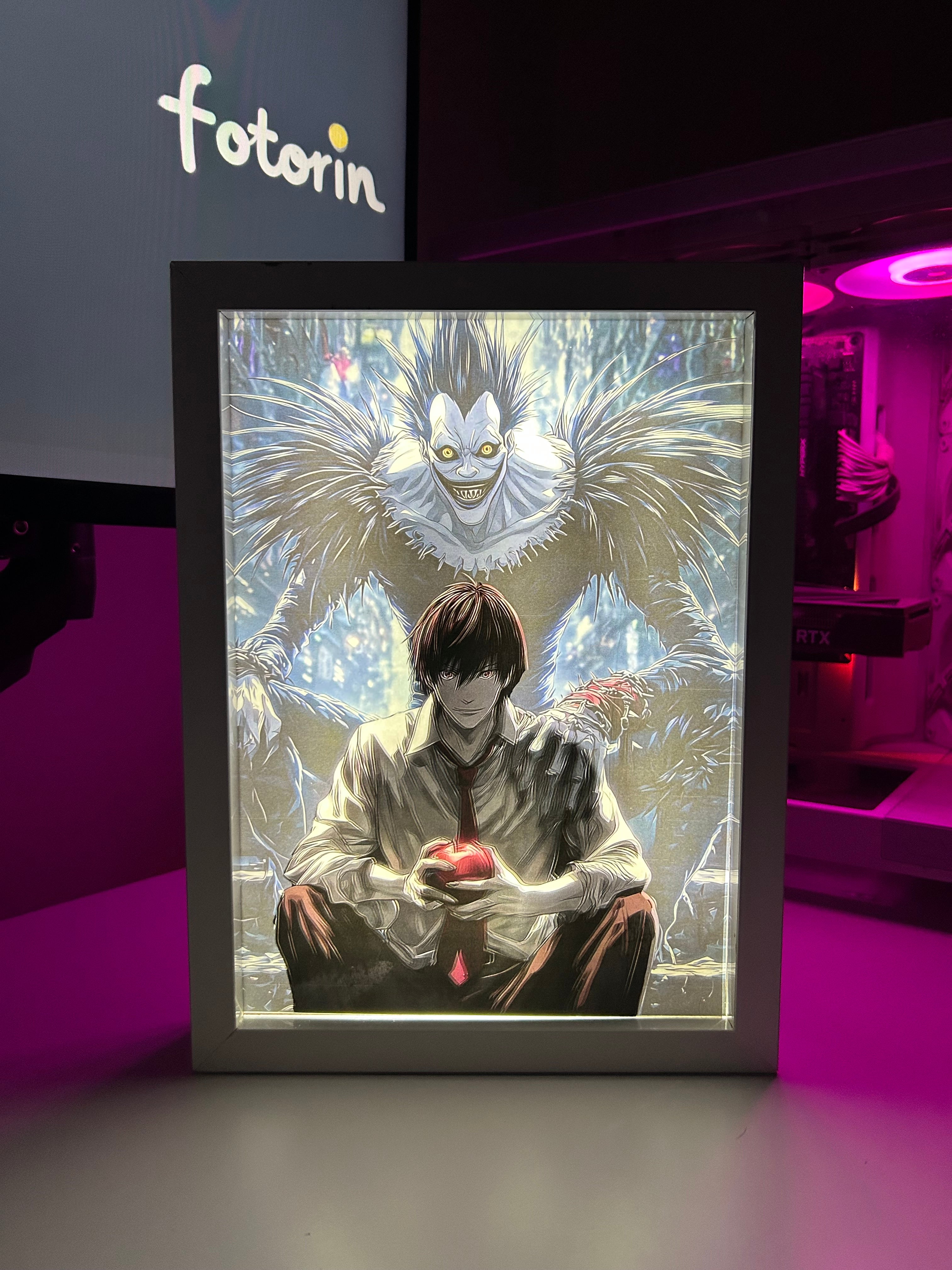 Premium LED Işıklı Tablo - Yagami Light