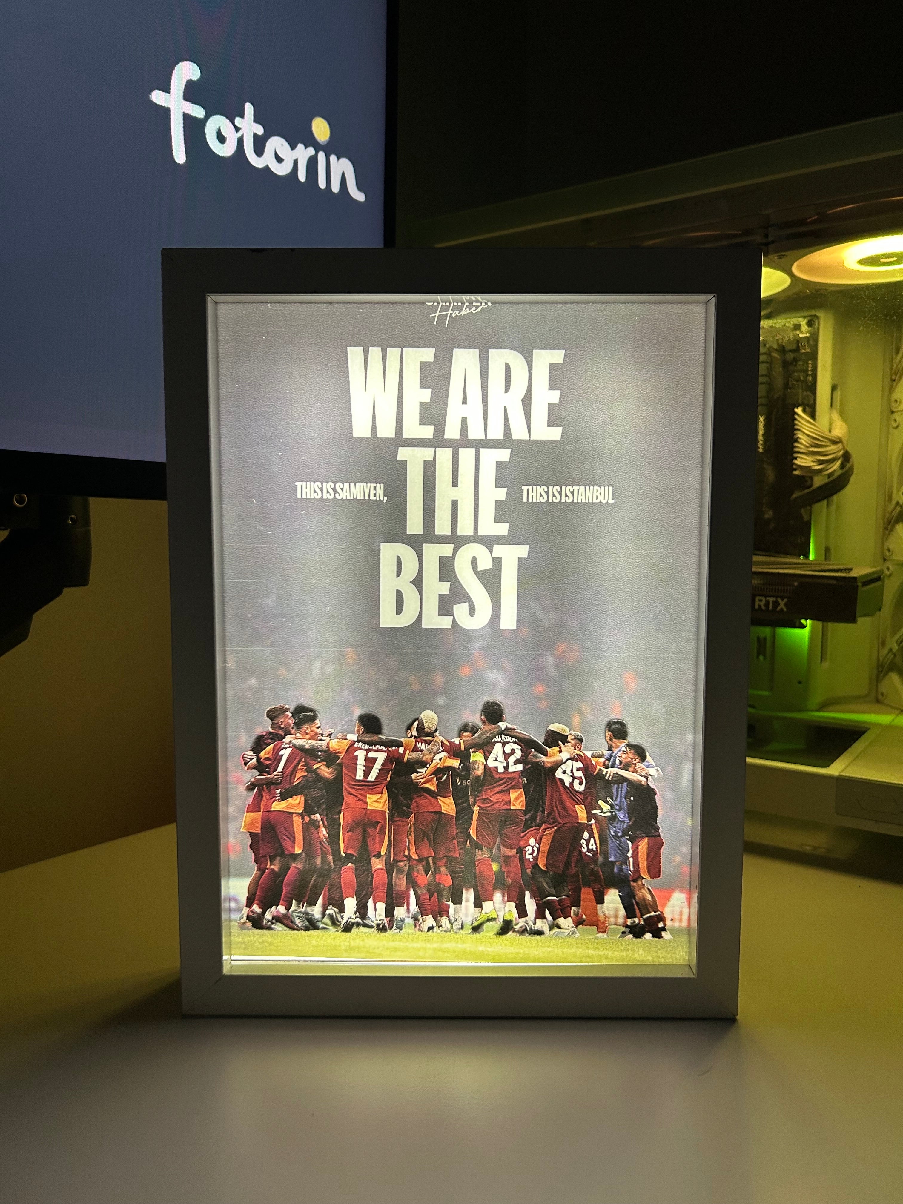 Premium LED Işıklı Tablo - Galatasaray