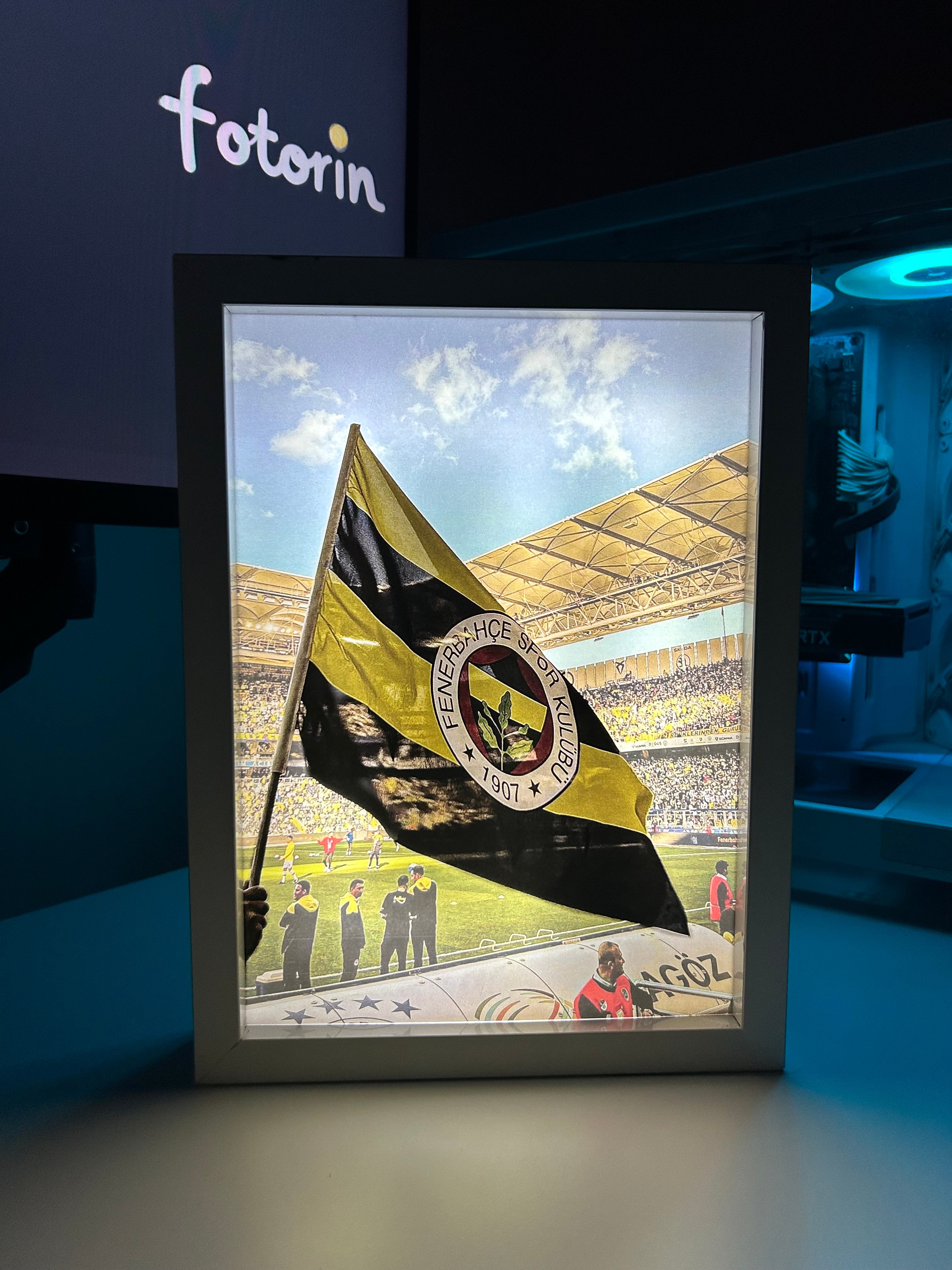 Premium LED Işıklı Tablo - Fenerbahçe