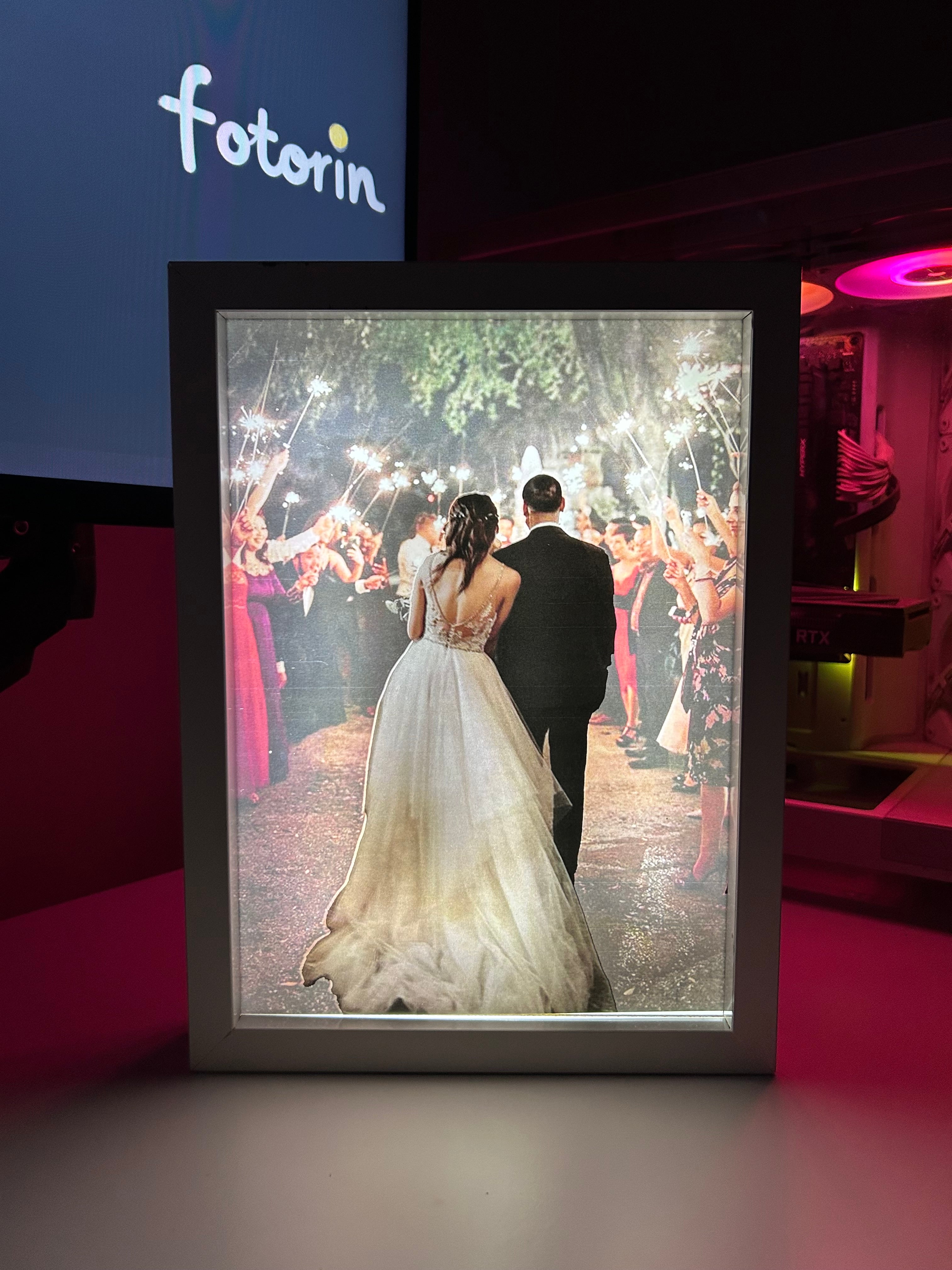 Premium LED Işıklı Tablo - Couple 6