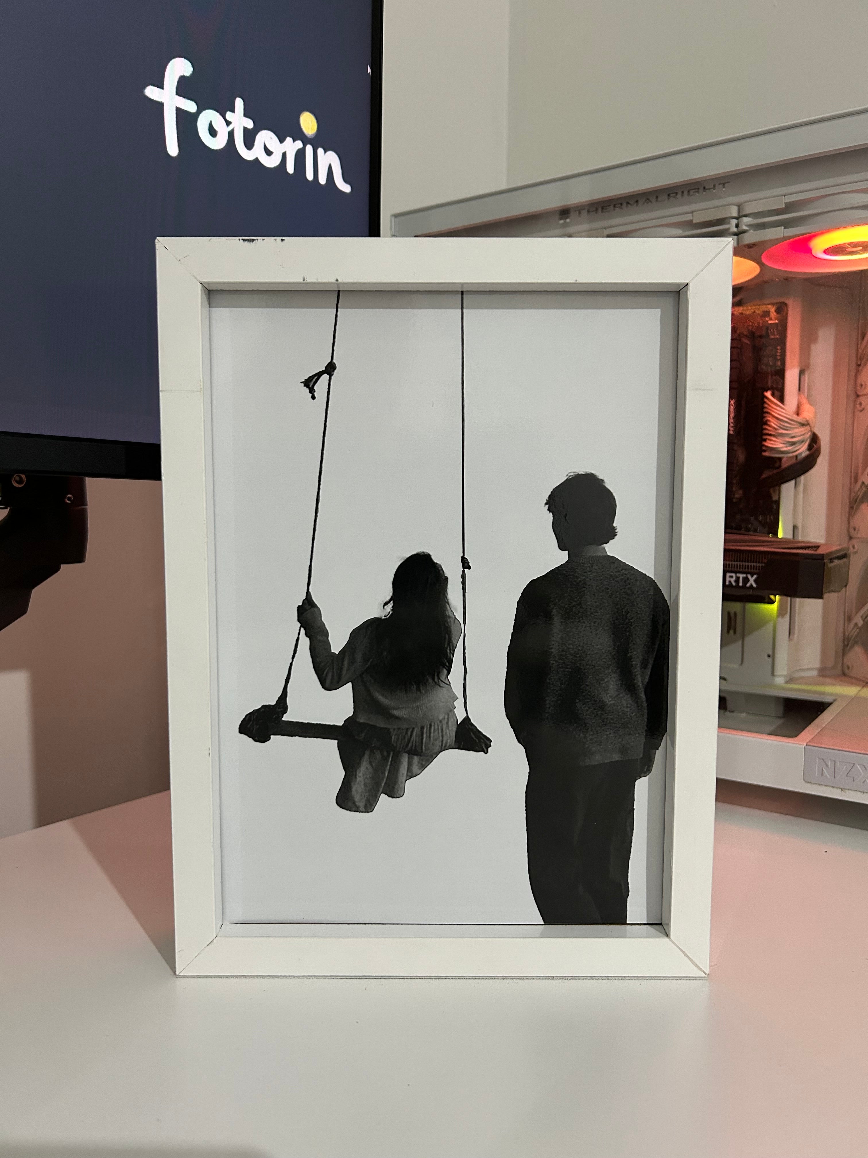 Premium LED Işıklı Tablo - Couple 7