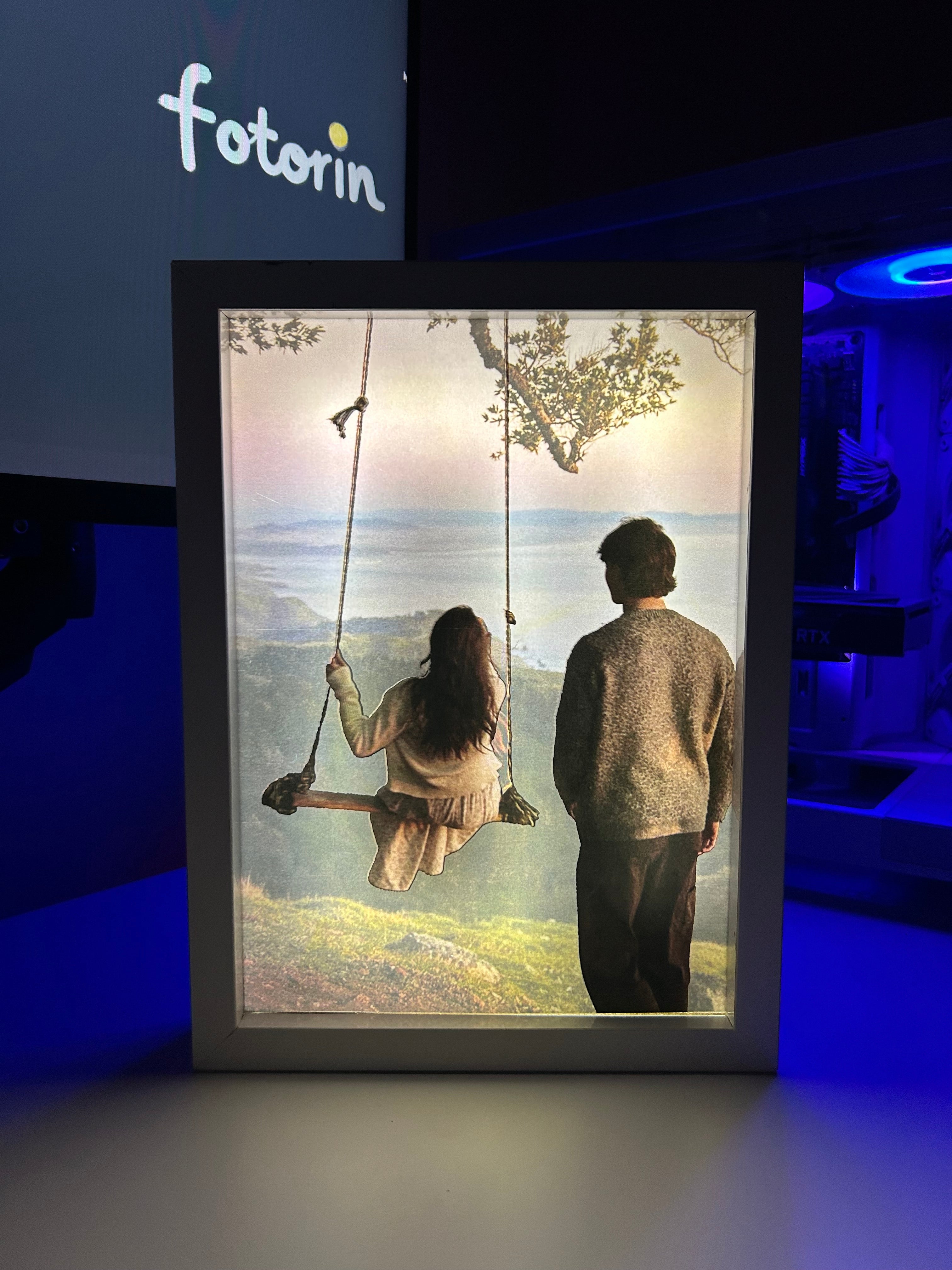 Premium LED Işıklı Tablo - Couple 7