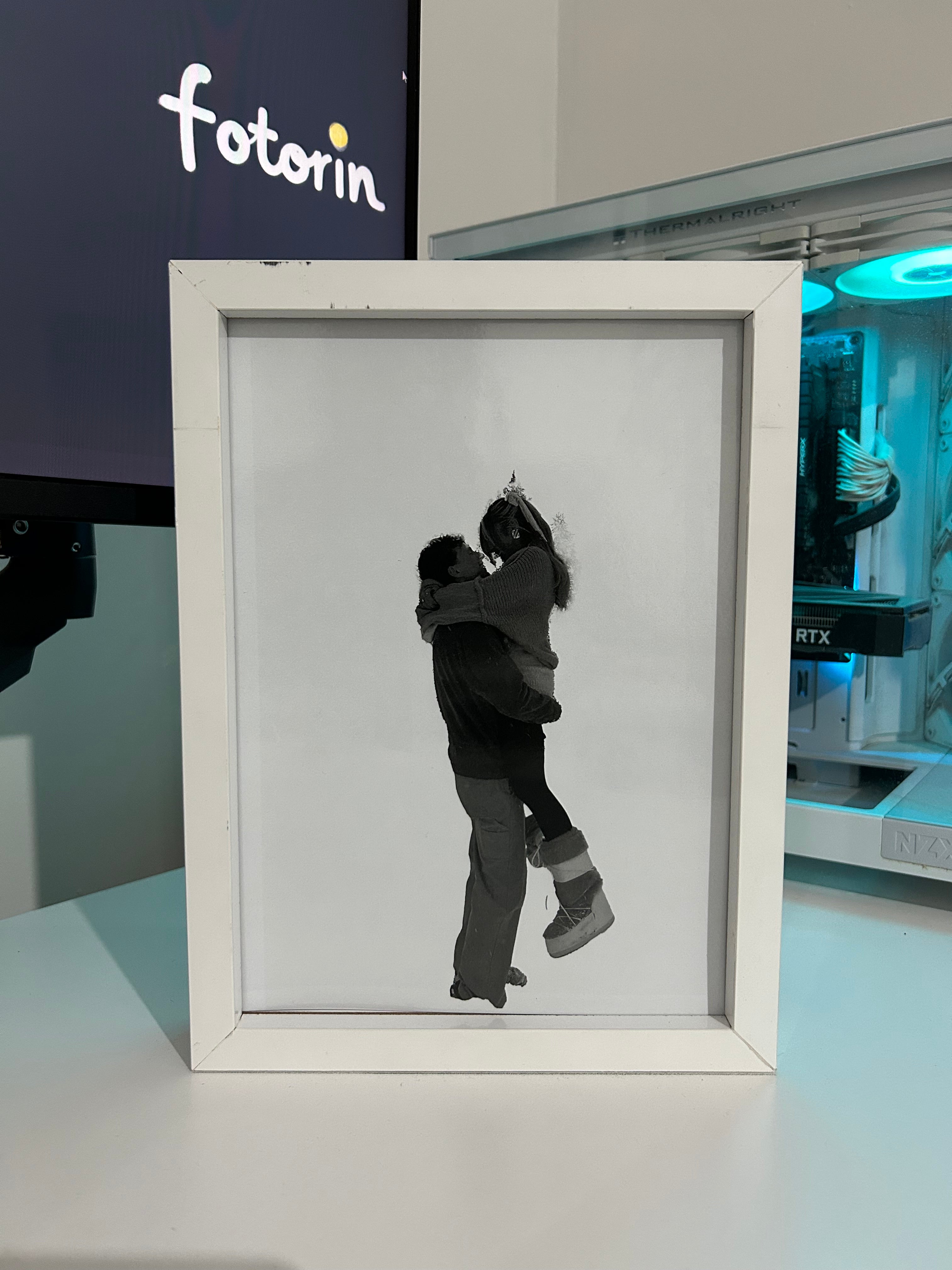 Premium LED Işıklı Tablo - Couple 9