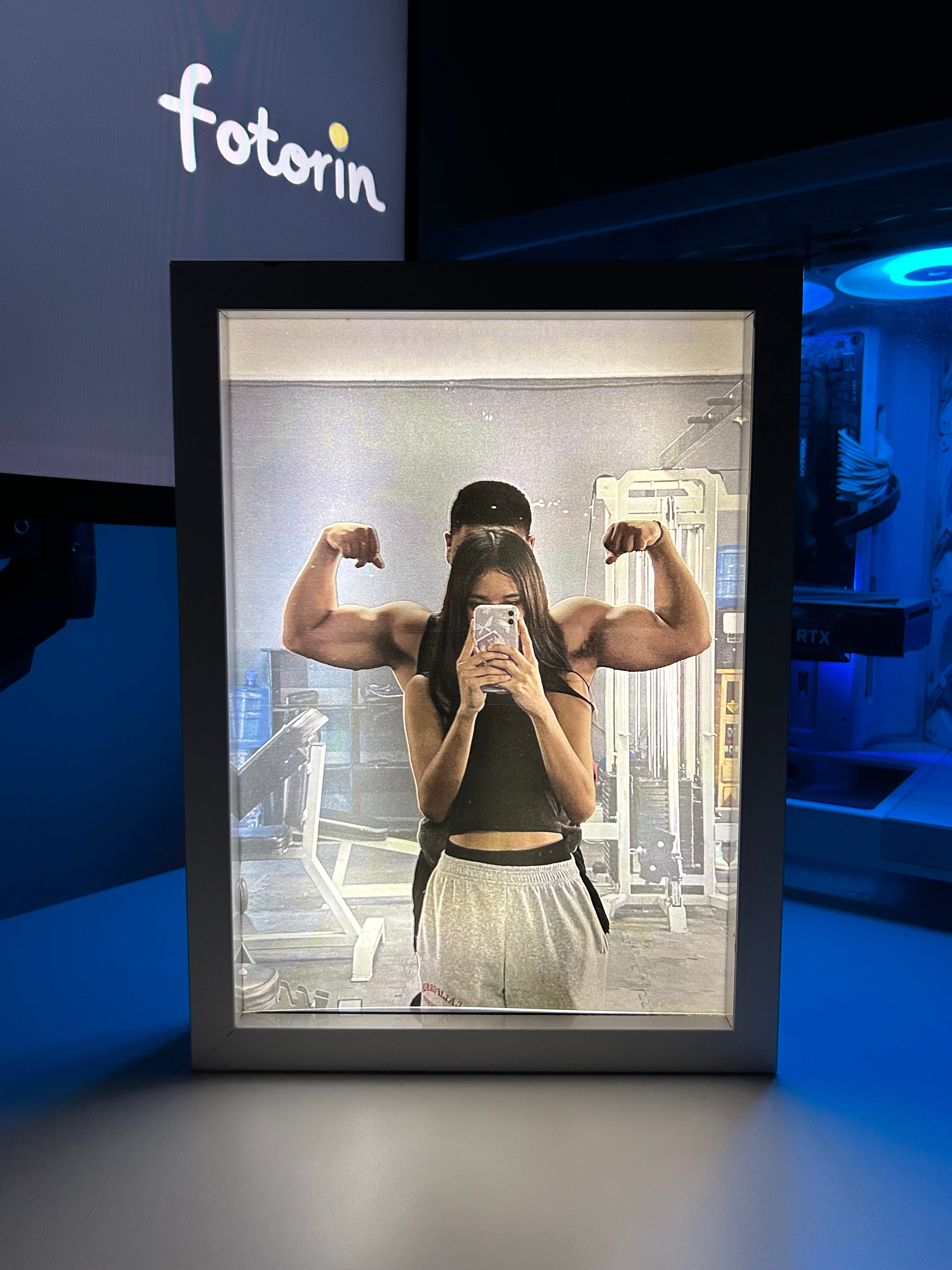 Premium LED Işıklı Tablo - Couple 10